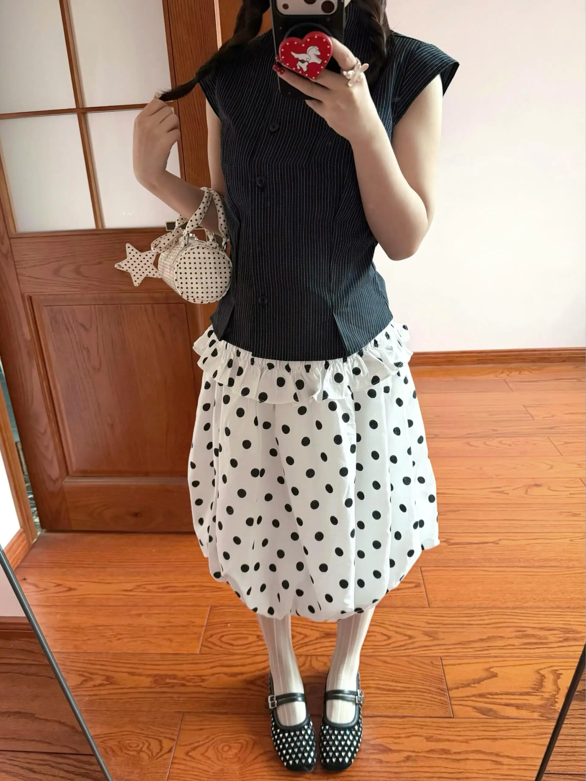 American Retro Polka Dot Bloomer Skirt Women's Summer Casual Two-Way Wear Midi Dress City Commuting Daily Travel Shopping
American Retro Polka Dot Bloomer Skirt Women's Summer Casual Two-Way Wear Midi Dress City Commuting Daily Travel Shopping