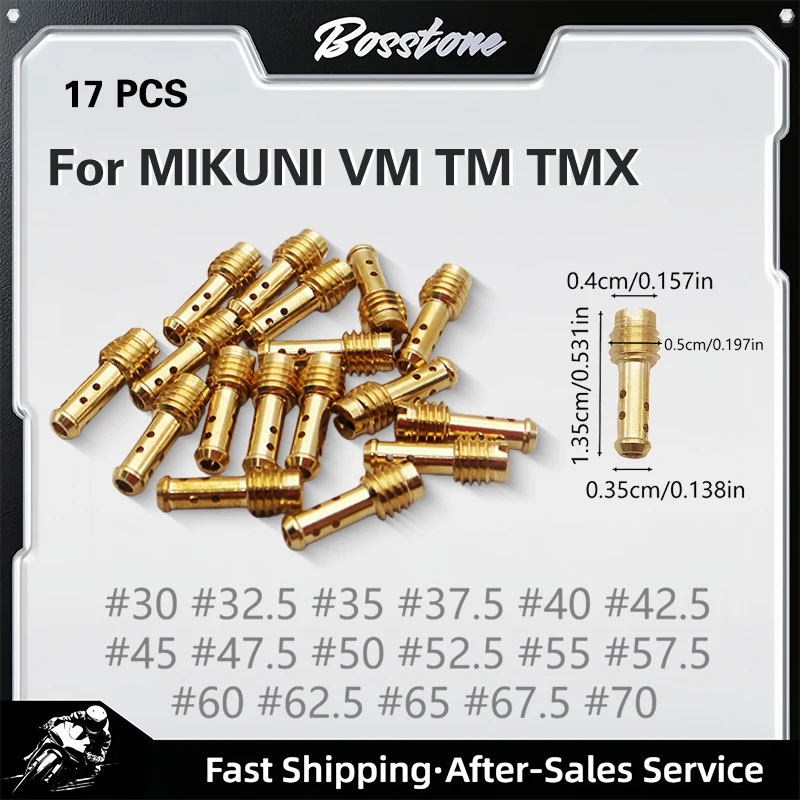 17pcs #30-#70 Motorcycle Carburetor Jet Kit Idle Pilot Jet Kit For MIKUNI VM TM TMX VM22 210 AX100 EN
17pcs #30-#70 Motorcycle Carburetor Jet Kit Idle Pilot Jet Kit For MIKUNI VM TM TMX VM22 210 AX100 EN