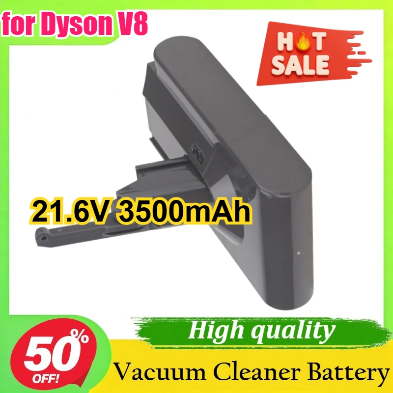 21.6V 3500mAh for Dyson V8 Series Vacuum Cleaner 21700 Cells Li-ion Battery
21.6V 3500mAh for Dyson V8 Series Vacuum Cleaner 21700 Cells Li-ion Battery