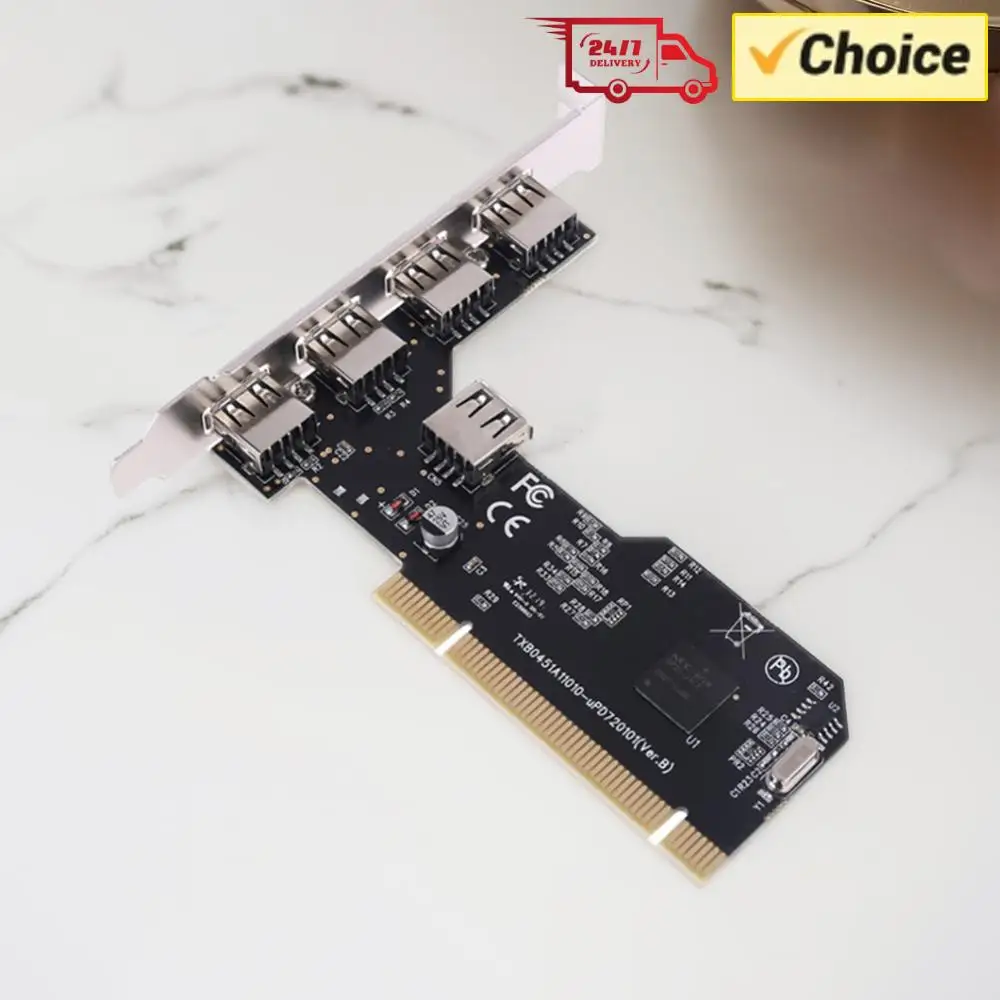 5 Ports 4 External & 1 Internal USB 2.0 Adapter PCI Cards 480Mbps PCI Expansion To USB 2.0 Adapter Hub Controller for Desktop
5 Ports 4 External & 1 Internal USB 2.0 Adapter PCI Cards 480Mbps PCI Expansion To USB 2.0 Adapter Hub Controller for Desktop