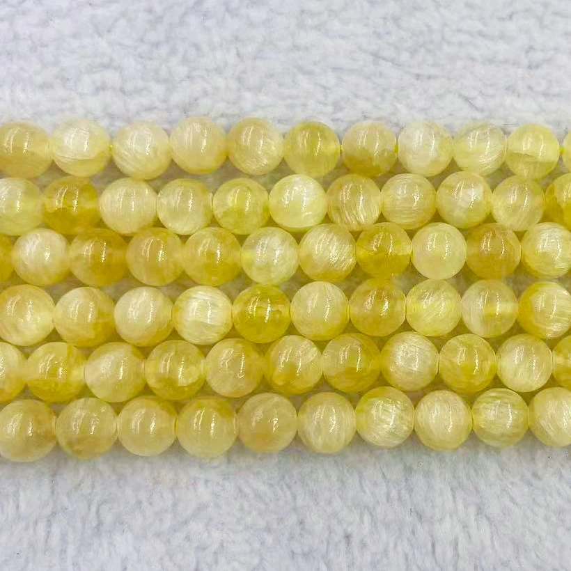 Genuine Natural Yellow Gypsum Stone Smooth Round Loose Spacer Beads For Jewelry Making DIY Charm Bracelet Strand 4/6/8/10MM
Genuine Natural Yellow Gypsum Stone Smooth Round Loose Spacer Beads For Jewelry Making DIY Charm Bracelet Strand 4/6/8/10MM