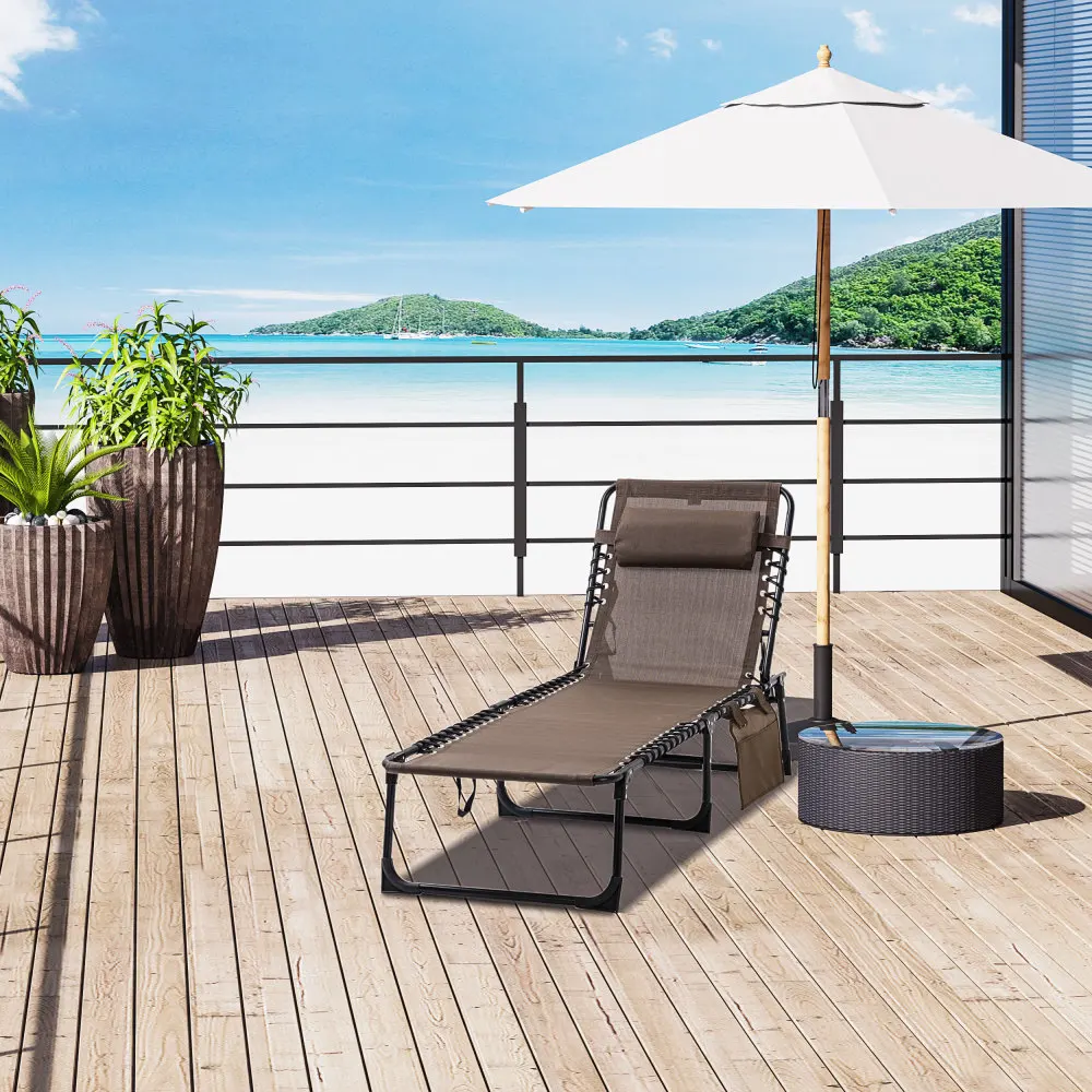Camping Reclining Chaise Lounge Chair Portable Sun Lounger Folding with Adjustable Backrest Removable Pillow Patio Garden Beach
Camping Reclining Chaise Lounge Chair Portable Sun Lounger Folding with Adjustable Backrest Removable Pillow Patio Garden Beach