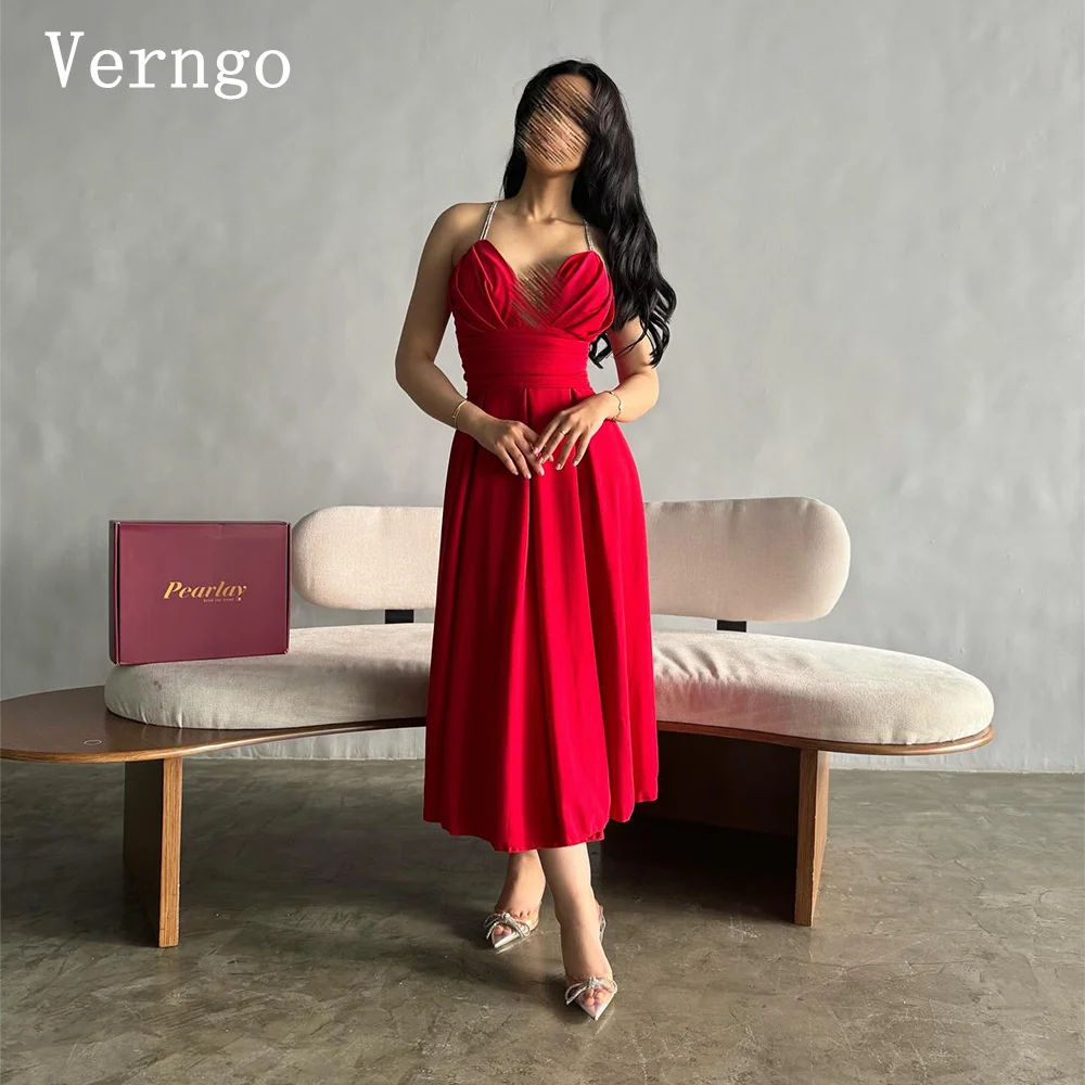 Verngo Simple Red Prom Gowns For Women Spaghetti Straps Evening Dress A Line Saidu Arabic Party Dress Outfit
Verngo Simple Red Prom Gowns For Women Spaghetti Straps Evening Dress A Line Saidu Arabic Party Dress Outfit