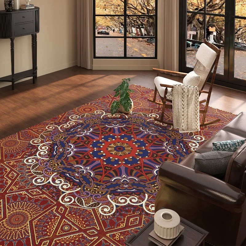 Retro American Living Room Carpet Light Luxury High-end Sofa Coffee Table Floor Mat Nonslip Soft Machine Washable Rug Home Decor
Retro American Living Room Carpet Light Luxury High-end Sofa Coffee Table Floor Mat Nonslip Soft Machine Washable Rug Home Decor