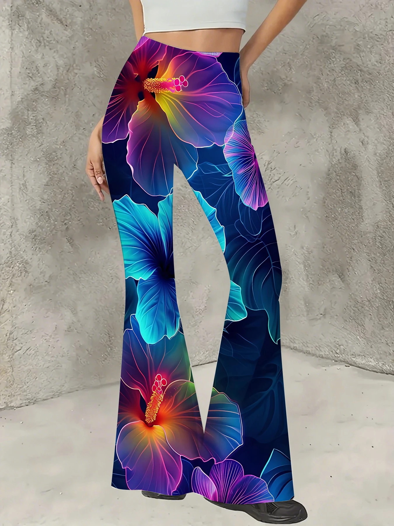 Women's All-Over Print Flared Leggings Stretchy High Waist Bell Bottom Pants
Women's All-Over Print Flared Leggings Stretchy High Waist Bell Bottom Pants