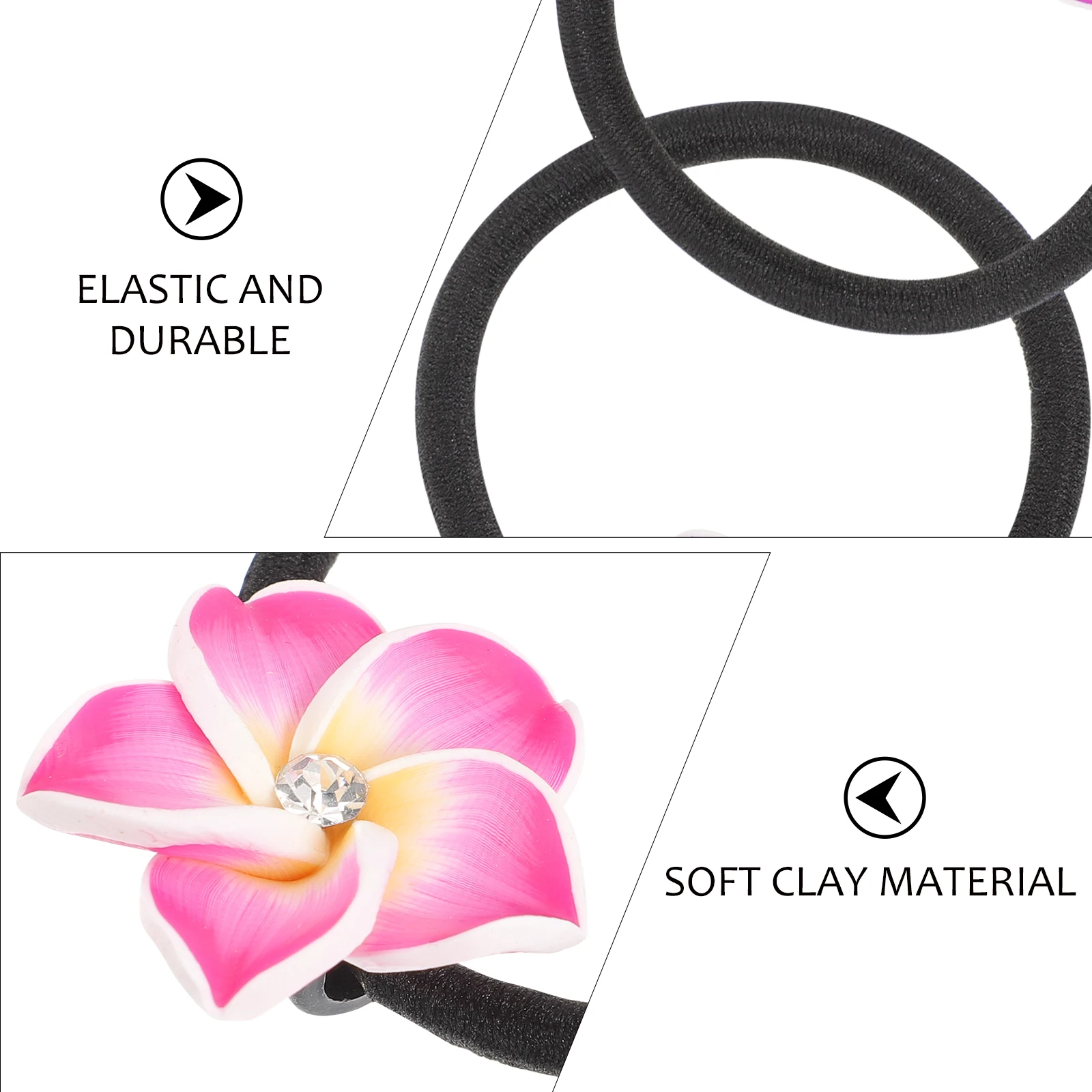 10 Pcs Rhinestone Elastic Hair Bands Floral Ties Accessories Polymer Clay Bright Hair Ties Elastic Rope For Women Girls
10 Pcs Rhinestone Elastic Hair Bands Floral Ties Accessories Polymer Clay Bright Hair Ties Elastic Rope For Women Girls