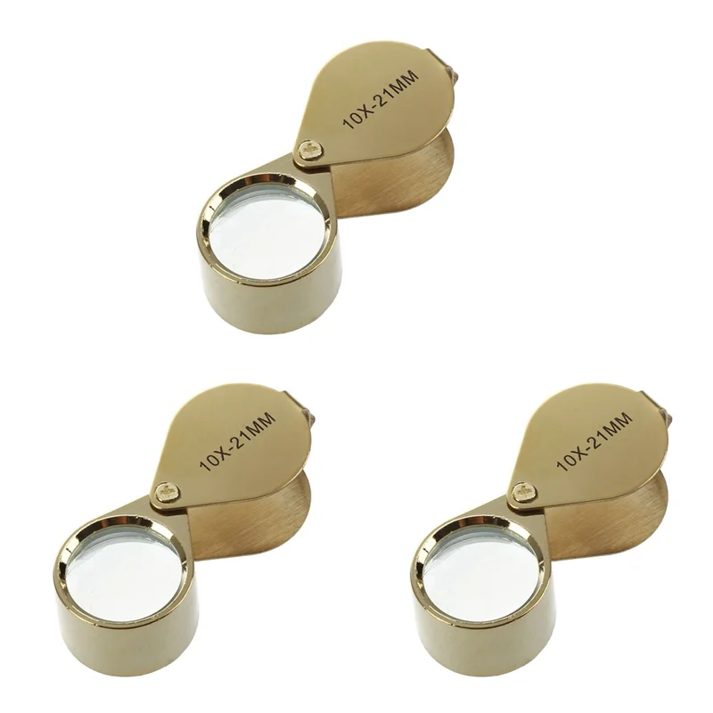 A02F-3Pcs 10X Magnifying Magnifier Glass Jewellers Eye Foldable Jewelry Loop Loupe(Golden)
A02F-3Pcs 10X Magnifying Magnifier Glass Jewellers Eye Foldable Jewelry Loop Loupe(Golden)