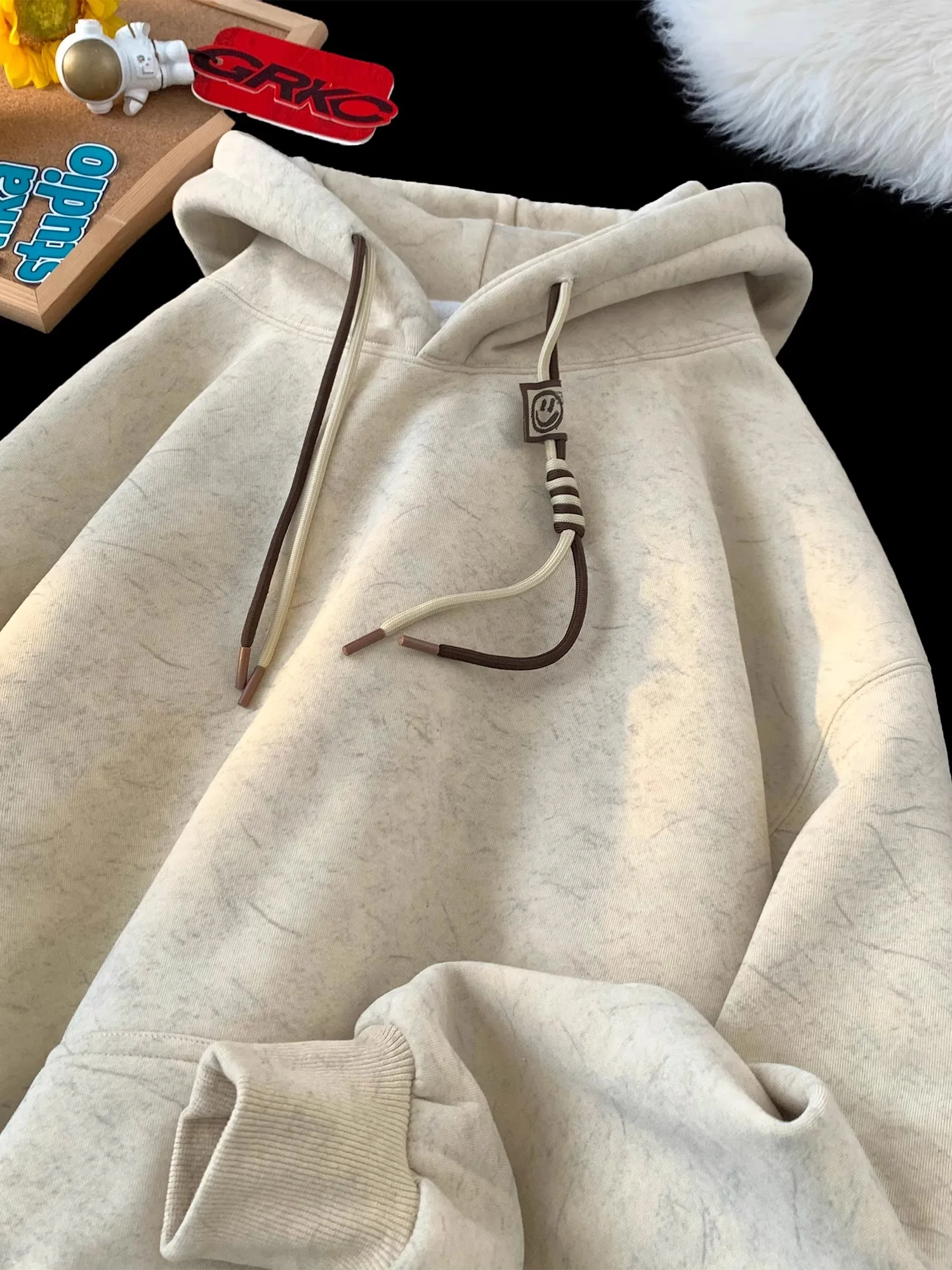 Thiened Fce Hoodie Men's Autumn Winter American Trendy Brand Waed Loose Casual Top Jaet Polyester Fiber 00%
Thiened Fce Hoodie Men's Autumn Winter American Trendy Brand Waed Loose Casual Top Jaet Polyester Fiber 00%