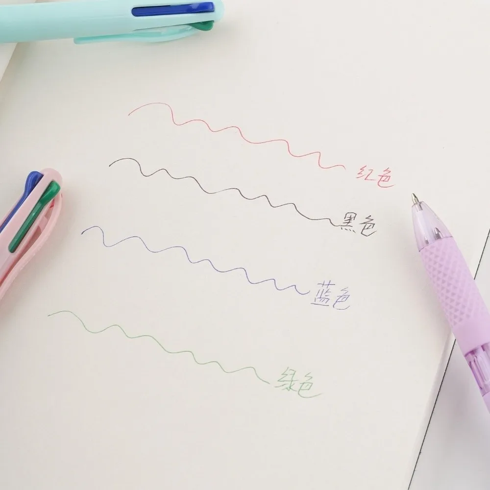 Simple 4-in-1 Multicolor Ballpoint Pen 0.7mm Tip Press Using Gel Pen Writing Pen Students
Simple 4-in-1 Multicolor Ballpoint Pen 0.7mm Tip Press Using Gel Pen Writing Pen Students