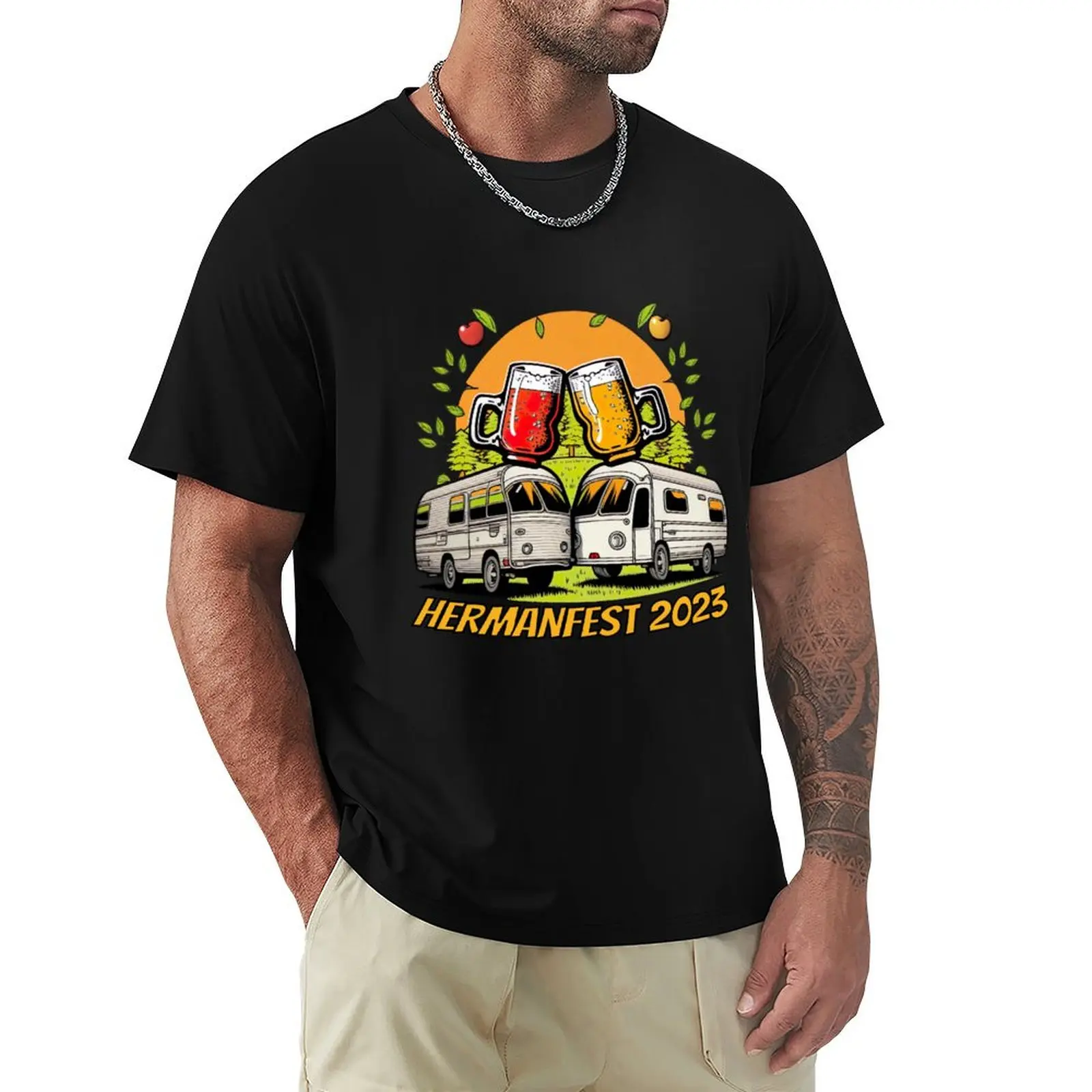 HermanFest 2023 T-Shirt Urban Style Casual Short Sleeve Top
HermanFest 2023 T-Shirt Urban Style Casual Short Sleeve Top