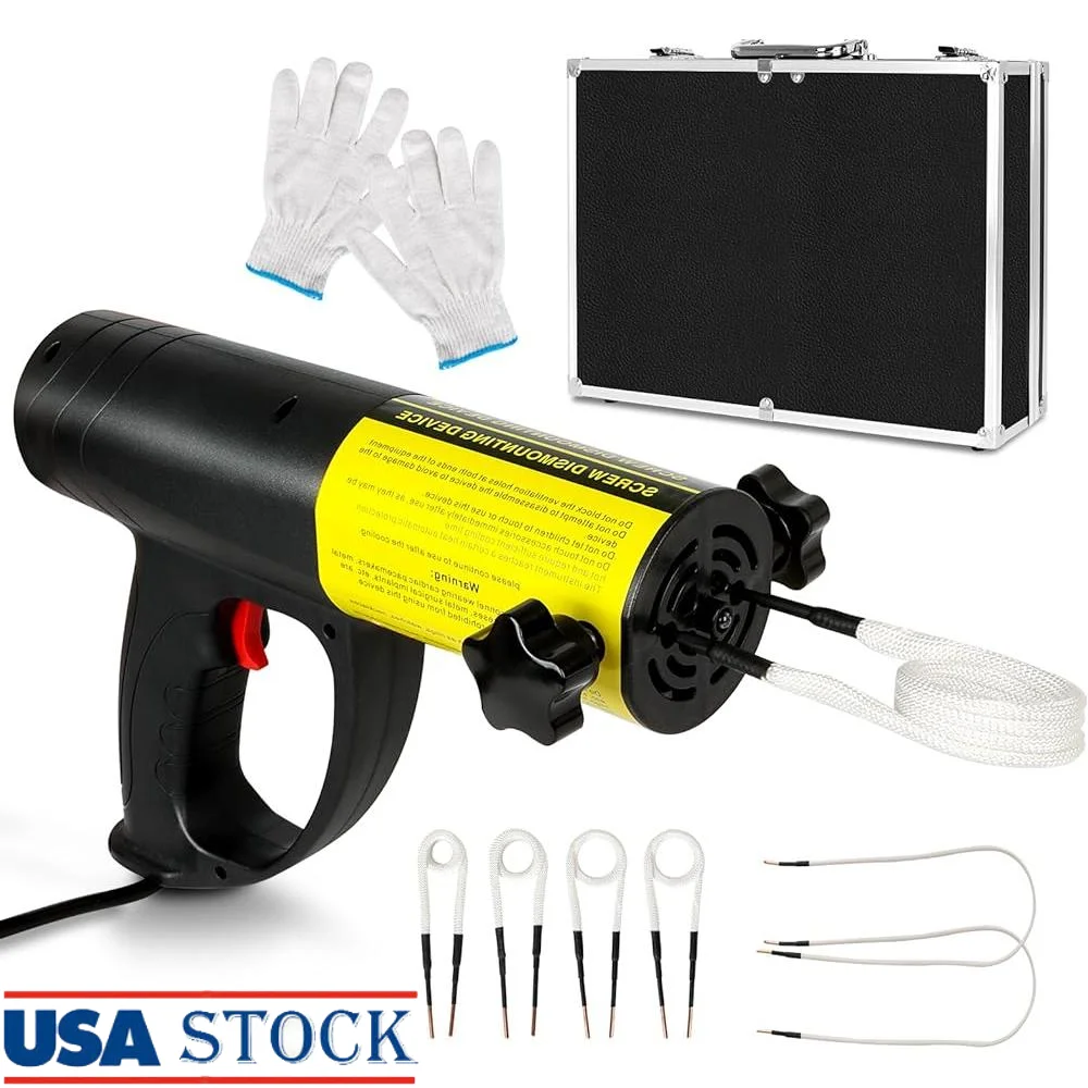 Ручной магнитный индукционный нагреватель 1500 Вт, электромагнитный инструмент для удаления болтов с катушками, ржавые винты, гайки и металлические детали
Ручной магнитный индукционный нагреватель 1500 Вт, электромагнитный инструмент для удаления болтов с катушками, ржавые винты, гайки и металлические детали