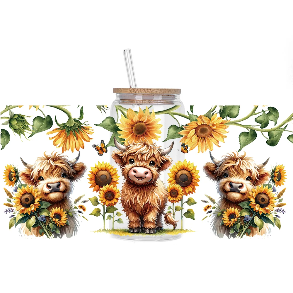 Highland cattle series Easy peel waterproof DIY Decals 3D transfers uvdtf crystal stickers 16oz uv dtf cup wraps for Glasses 
Highland cattle series Easy peel waterproof DIY Decals 3D transfers uvdtf crystal stickers 16oz uv dtf cup wraps for Glasses