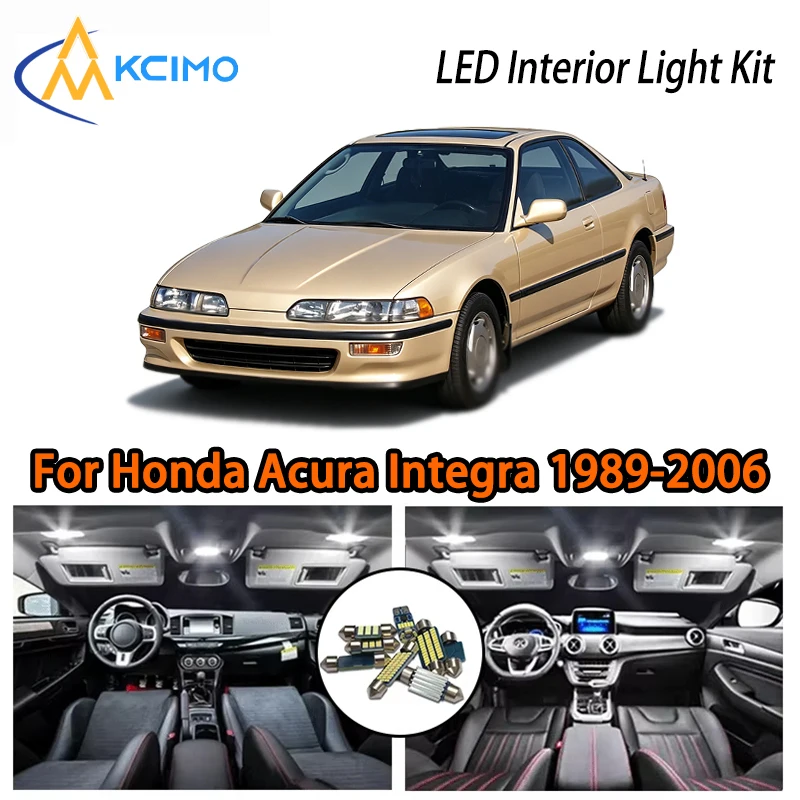 High Quality LED Interior Lights For Honda Acura Integra 1989-2006, Ice Blue White Super Bright Easy Install
High Quality LED Interior Lights For Honda Acura Integra 1989-2006, Ice Blue White Super Bright Easy Install