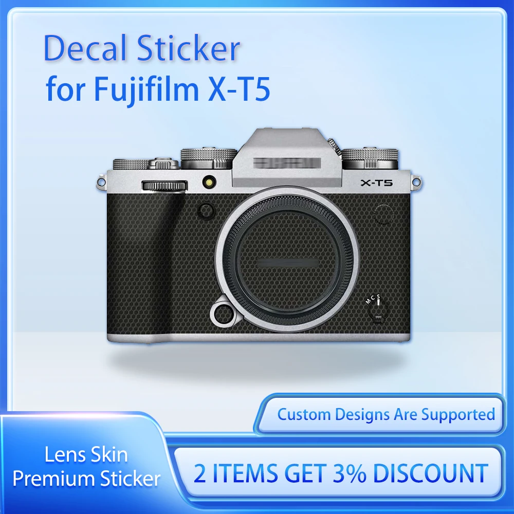 For Fujifilm Fuji X-T5 Camera Skin Decal XT5 Decal Skin X T5 Protective Film Cover Film Skin Wrap Covered
For Fujifilm Fuji X-T5 Camera Skin Decal XT5 Decal Skin X T5 Protective Film Cover Film Skin Wrap Covered