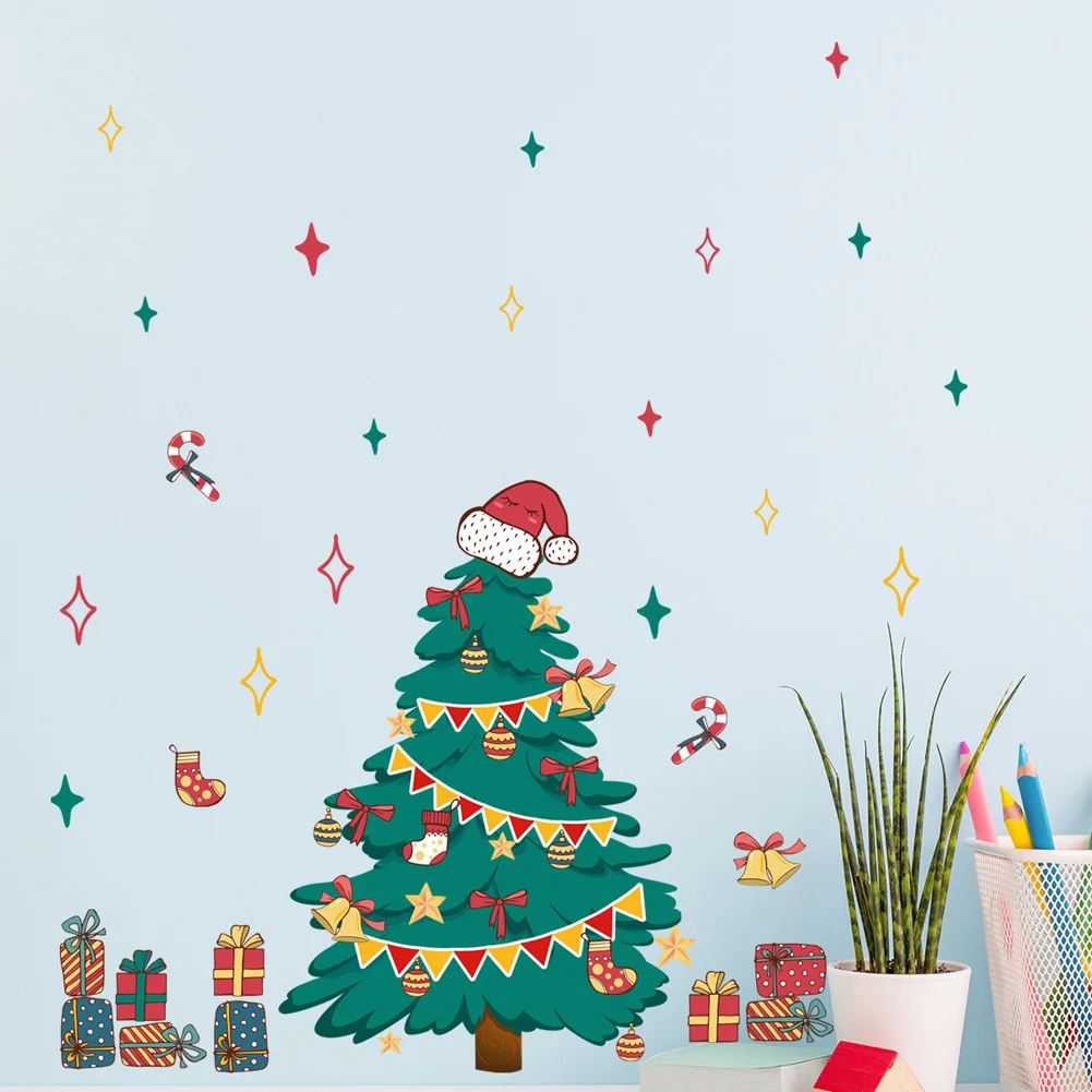 Cartoon Christmas Tree Wall Stickers New Year Festival Home Decor Mural Living Room Decoration Wallpaper Removable Wall Decals
Cartoon Christmas Tree Wall Stickers New Year Festival Home Decor Mural Living Room Decoration Wallpaper Removable Wall Decals