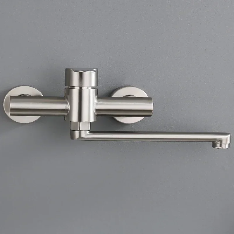 Смеситель для раковины в ванной комнате, матовый смеситель для раковины, настенный смеситель из нержавеющей стали 304, поворотный смеситель для ванной комнаты с горячей и холодной водой
Смеситель для раковины в ванной комнате, матовый смеситель для раковины, настенный смеситель из нержавеющей стали 304, поворотный смеситель для ванной комнаты с горячей и холодной водой