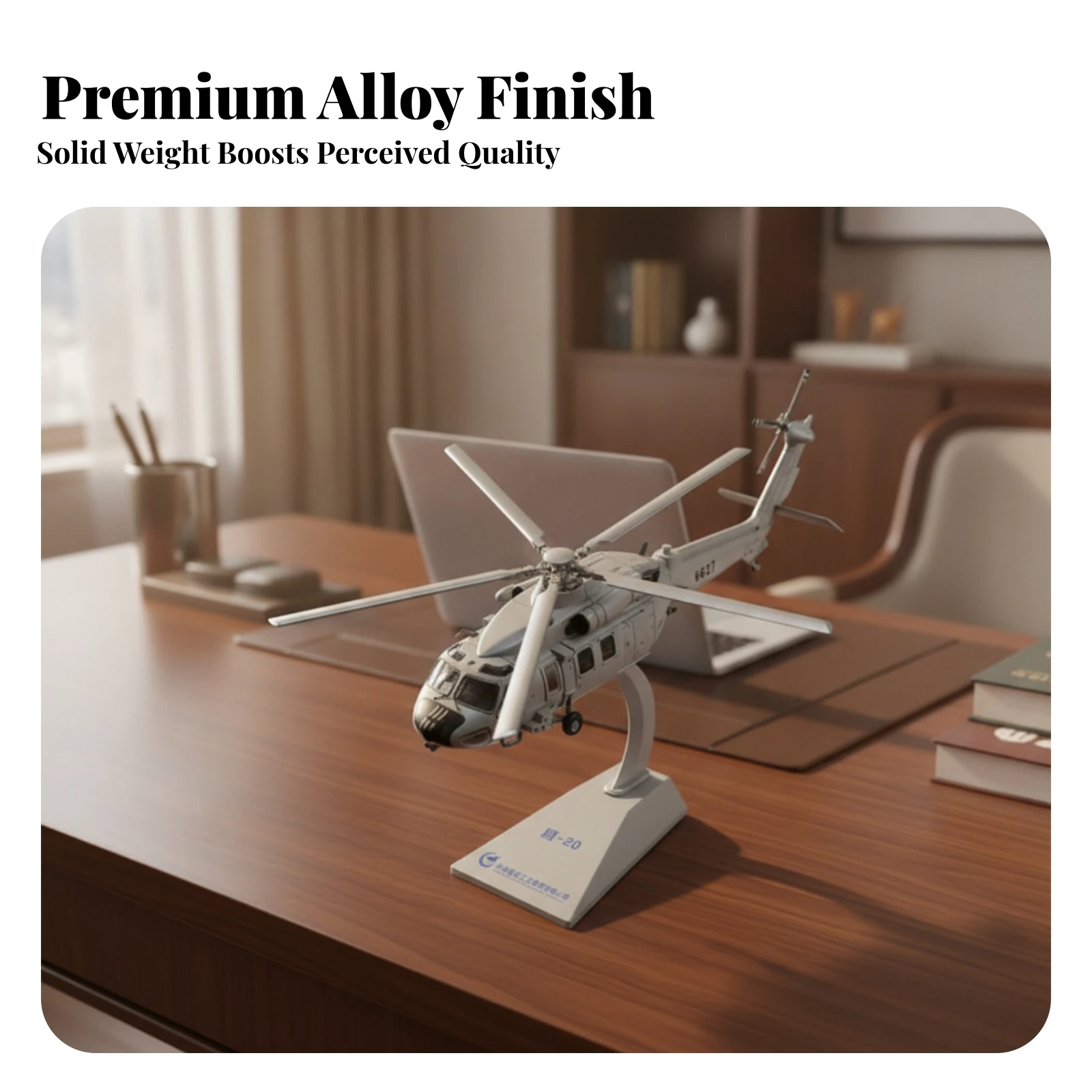 Utility Helicopter Model Movable Rotors Alloy Helicopter Model Toy Opening Side Doors Detailed Fuselage
Utility Helicopter Model Movable Rotors Alloy Helicopter Model Toy Opening Side Doors Detailed Fuselage