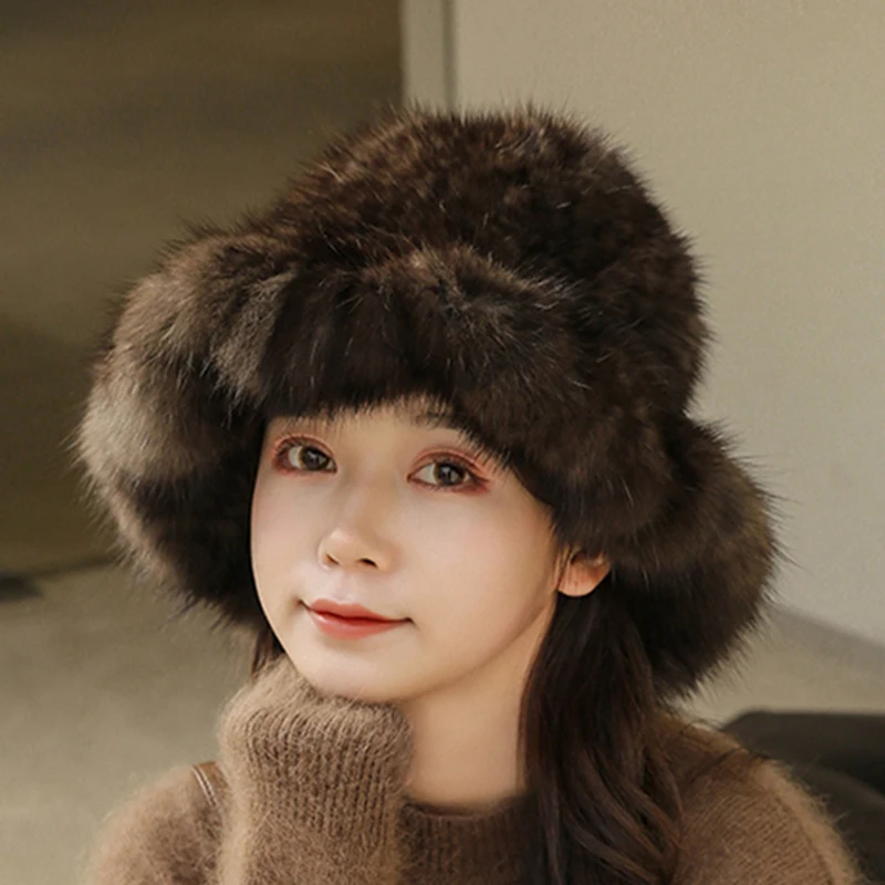 Mink Fur Bucket Hat for Women, Casual Elegant Hat, Warm Basin, Real Fur, Winter Fashion, 2020, S3013
Mink Fur Bucket Hat for Women, Casual Elegant Hat, Warm Basin, Real Fur, Winter Fashion, 2020, S3013