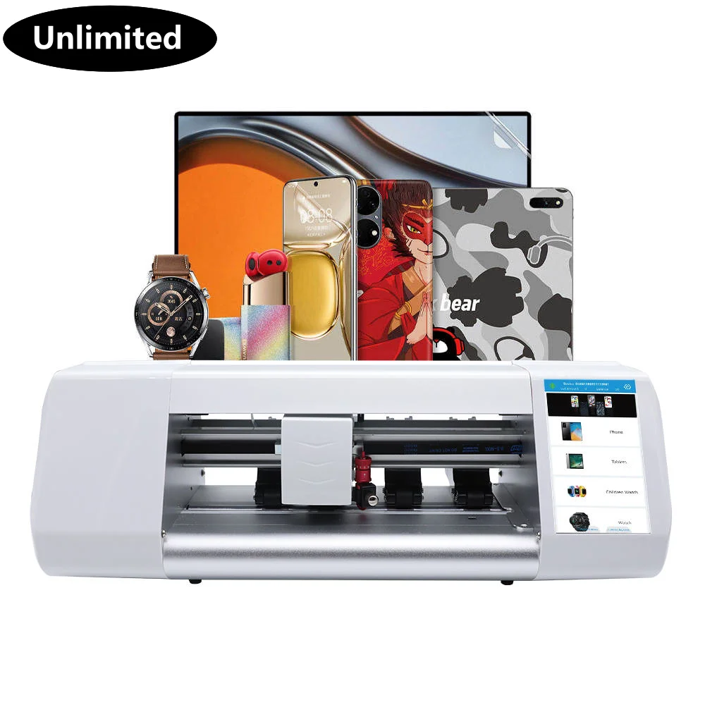 PUECELL CS390 Smart Screen Protector Cutting Machine Plotter For Mobile Phone Front/Back Skin Stickers Smart Watch & Camera Use