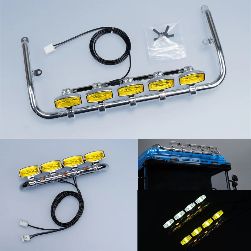 LED Roof Spotlight/front Bumper Spotlight for 1/14 Tamiya RC Truck SCANIA 770S VOLVO 750 Mercedes-Benz ACTROS 3363 MAN Car Parts
LED Roof Spotlight/front Bumper Spotlight for 1/14 Tamiya RC Truck SCANIA 770S VOLVO 750 Mercedes-Benz ACTROS 3363 MAN Car Parts