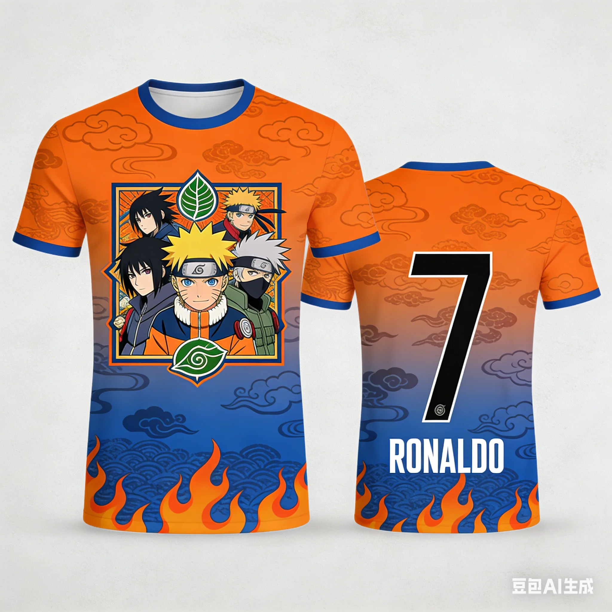2026-2027 Naruto × Soccer Star Collaboration Number Print T-Shirt Unisex High-Street Trend Loose Casual Short-Sleeve
2026-2027 Naruto × Soccer Star Collaboration Number Print T-Shirt Unisex High-Street Trend Loose Casual Short-Sleeve