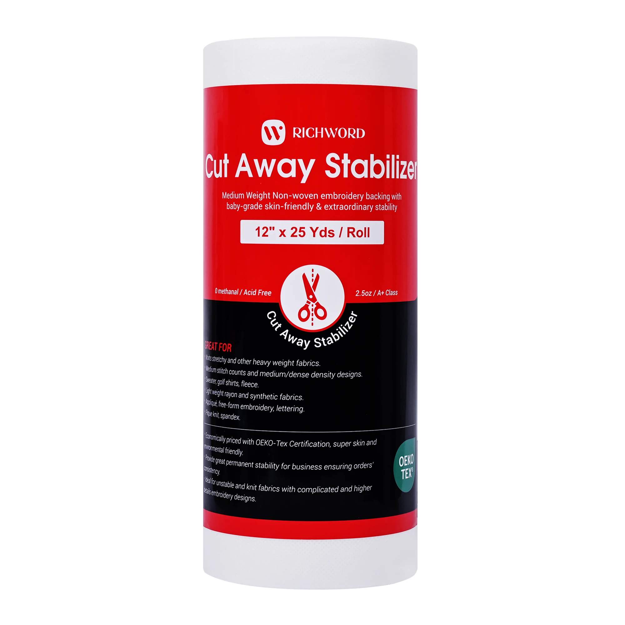 PooLin Cut Away Embroidery Machine Stabilizer Backing Roll Package 2.5oz 12in*25Yards*1pc For BAI
PooLin Cut Away Embroidery Machine Stabilizer Backing Roll Package 2.5oz 12in*25Yards*1pc For BAI