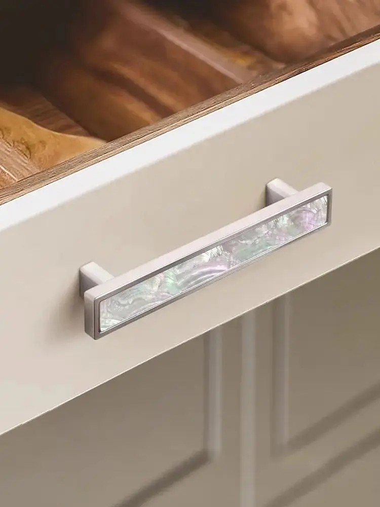 Natural Shell with Brass Cabinet Handles Chrome Light Luxury Wardrobe Pulls Elegant High-end White Green Cupboard Square Knos
Natural Shell with Brass Cabinet Handles Chrome Light Luxury Wardrobe Pulls Elegant High-end White Green Cupboard Square Knos