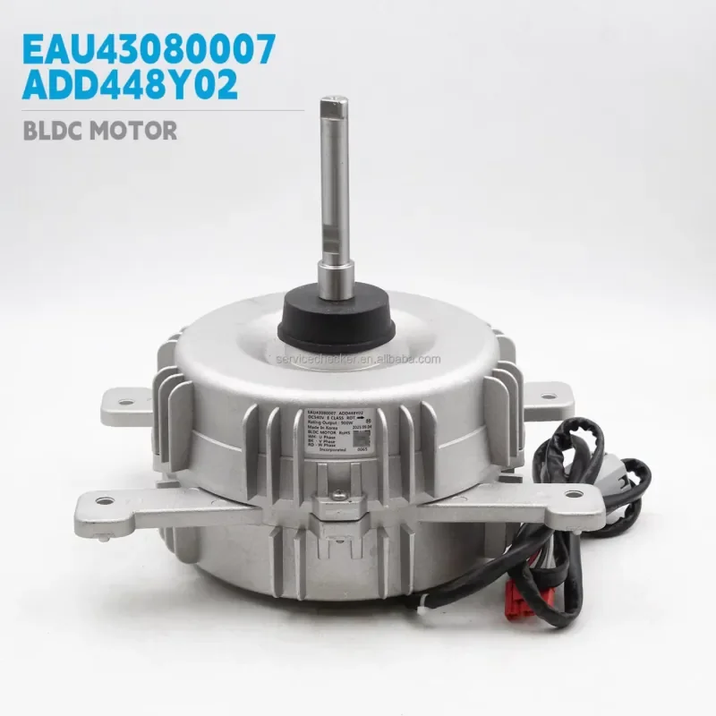 BLDC Fan Motor Assembly EAU43080007 Replaces EAU43080051 ADD448Y02 540V 900W for Multi-V Outdoor Unit air Conditioner
BLDC Fan Motor Assembly EAU43080007 Replaces EAU43080051 ADD448Y02 540V 900W for Multi-V Outdoor Unit air Conditioner