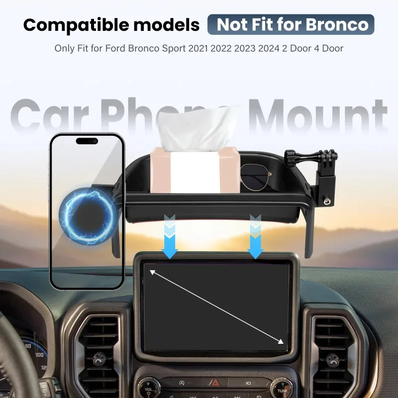 Phone Holder For Ford Bronco Sport Dashboard Storage Box 2021 2022 2023 2024 Phone Holder Magnetic Mount
Phone Holder For Ford Bronco Sport Dashboard Storage Box 2021 2022 2023 2024 Phone Holder Magnetic Mount