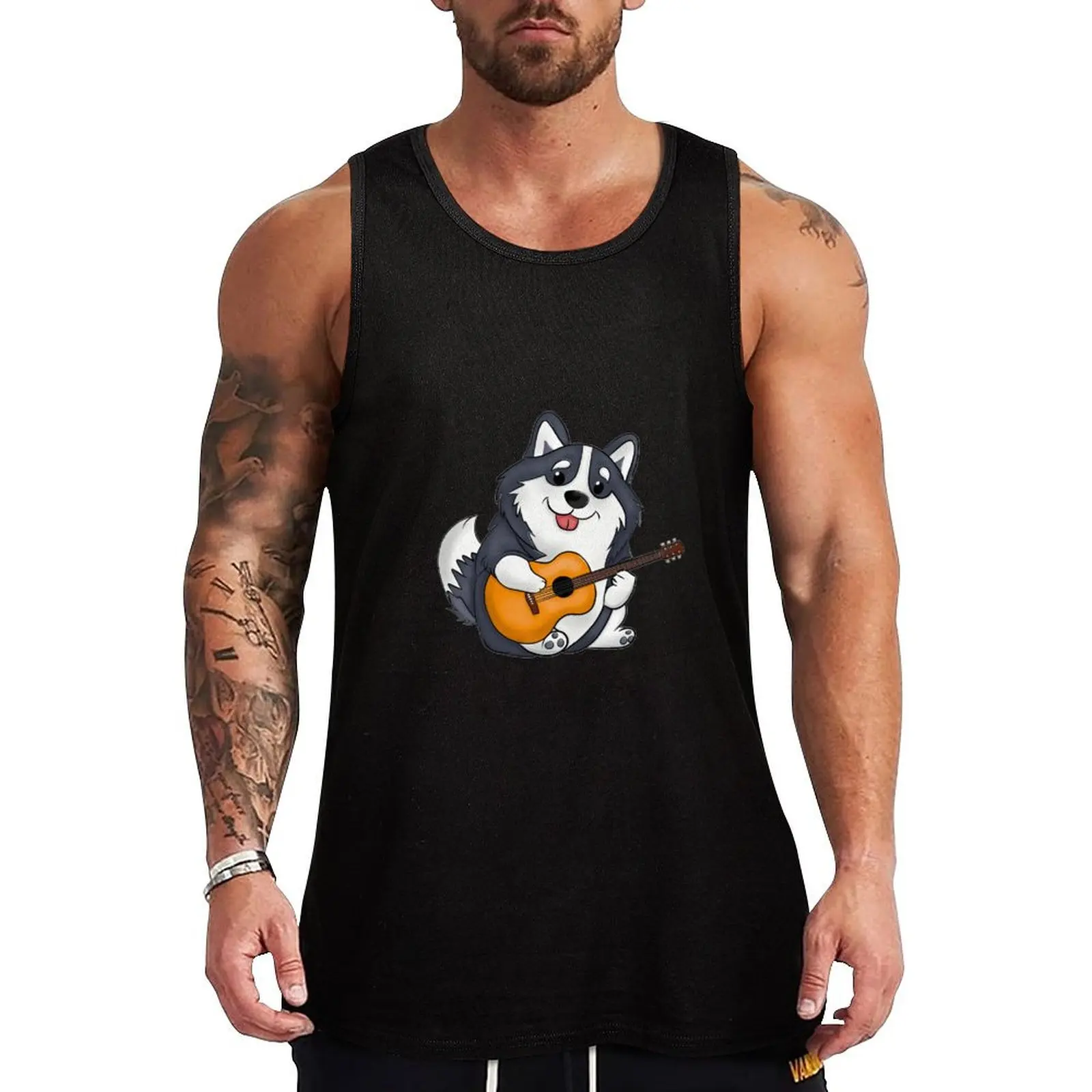 Henry the Guitar Playing Husky Tank Top Summer Sleeveless Tank Top Casual Loose Beach Wear
Henry the Guitar Playing Husky Tank Top Summer Sleeveless Tank Top Casual Loose Beach Wear
