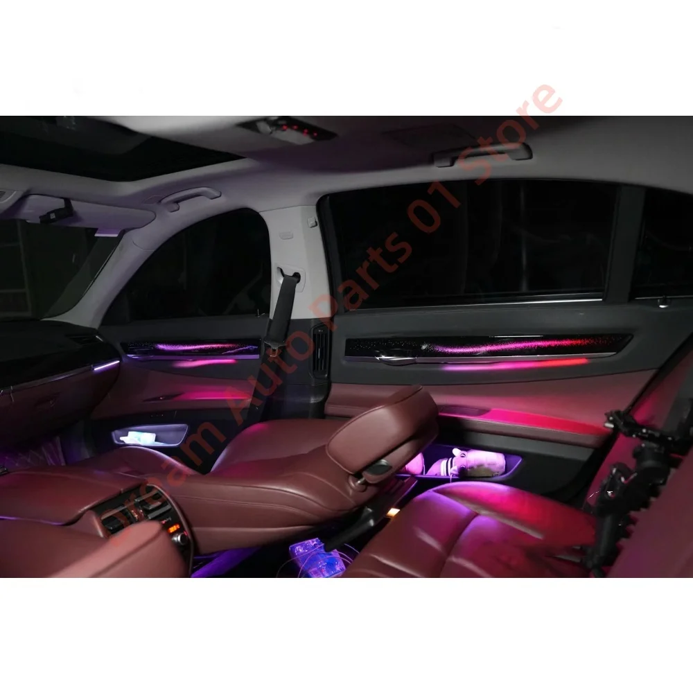 Динамический атмосферный свет для BMW серии F01 F02, производство пресс-форм Galaxy, кнопка управления экраном, автозапчасти, декоративный свет 
Динамический атмосферный свет для BMW серии F01 F02, производство пресс-форм Galaxy, кнопка управления экраном, автозапчасти, декоративный свет