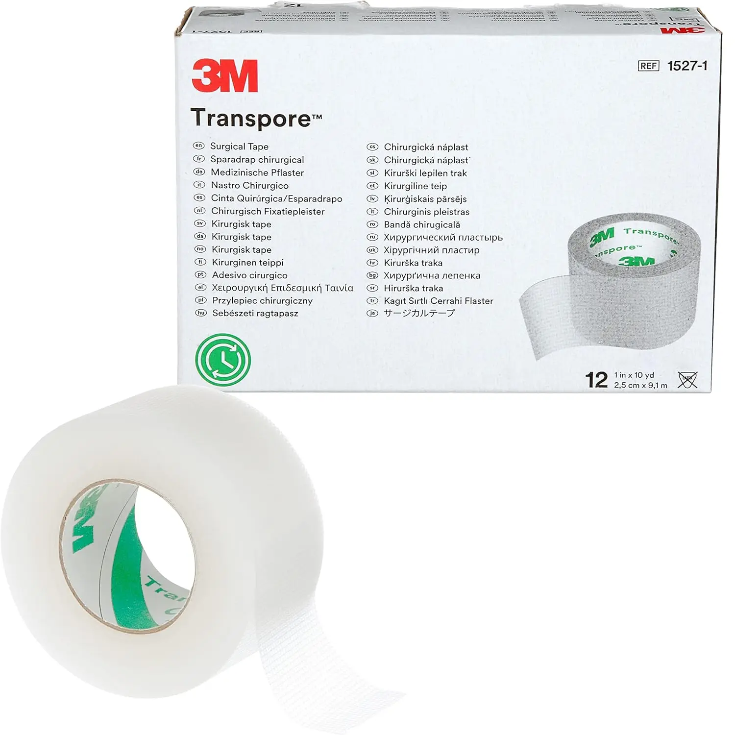 Surgical Tape 1 Inch x 10 Yard, 12 Rolls - Easy Tear, Adhesive for Skin & Tubing
Surgical Tape 1 Inch x 10 Yard, 12 Rolls - Easy Tear, Adhesive for Skin & Tubing