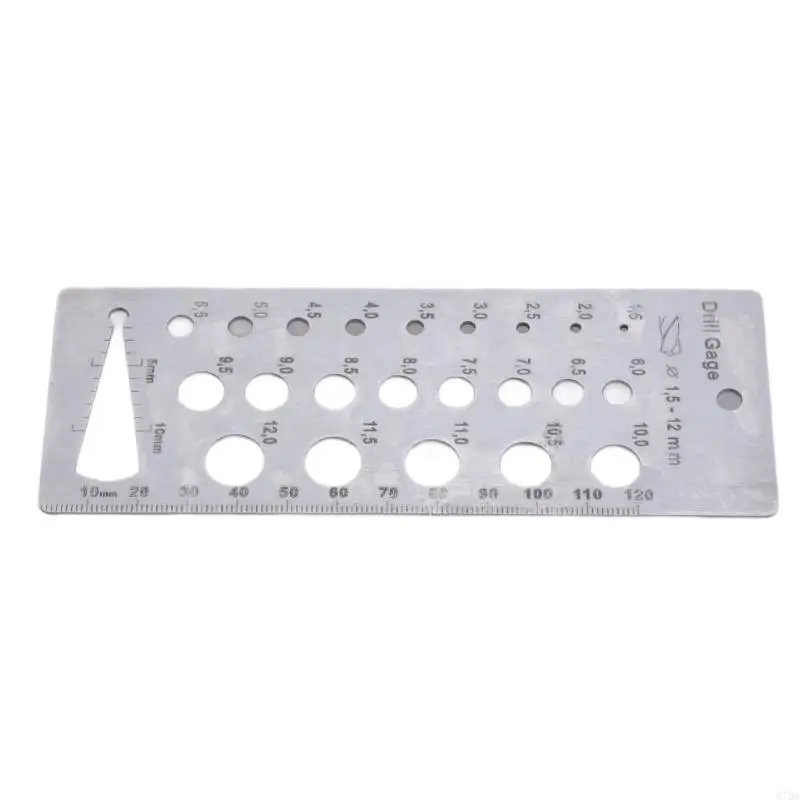M7DA Metric Bit Gauge with Hanging Hole Measurement Tool Drill Gauges 1.5-12mm Stainless Bolts And Wire Diameter Index Gauge
M7DA Metric Bit Gauge with Hanging Hole Measurement Tool Drill Gauges 1.5-12mm Stainless Bolts And Wire Diameter Index Gauge