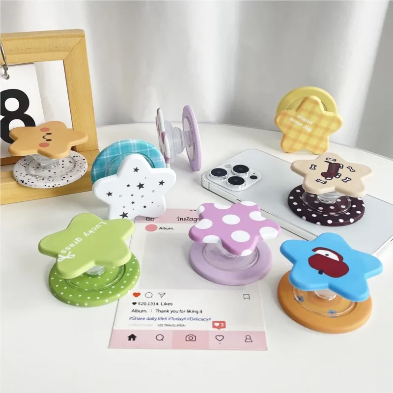 Kawaii Star For Magnetic Phone Holder Collapsible Cute Cartoon Polka Dot Dog Grip Kickstand for All MagSafe Phones
Kawaii Star For Magnetic Phone Holder Collapsible Cute Cartoon Polka Dot Dog Grip Kickstand for All MagSafe Phones
