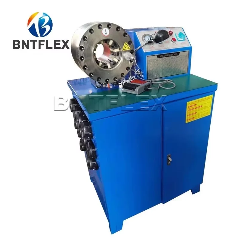 Factory SalesBNT50 6 Patent 1/8''1/4'''-2''4'' Hydraulic Hose Crimping Machine Hose Pressing Machine For Rubber Hose
Factory SalesBNT50 6 Patent 1/8''1/4'''-2''4'' Hydraulic Hose Crimping Machine Hose Pressing Machine For Rubber Hose