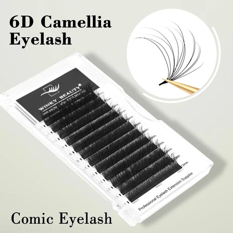 0.07mm 6D Wild Eyelashes Double-layer Camellia Eyelash Extensions Premade Volume Fans Wispy 0.07 C/D Individual Lash
0.07mm 6D Wild Eyelashes Double-layer Camellia Eyelash Extensions Premade Volume Fans Wispy 0.07 C/D Individual Lash