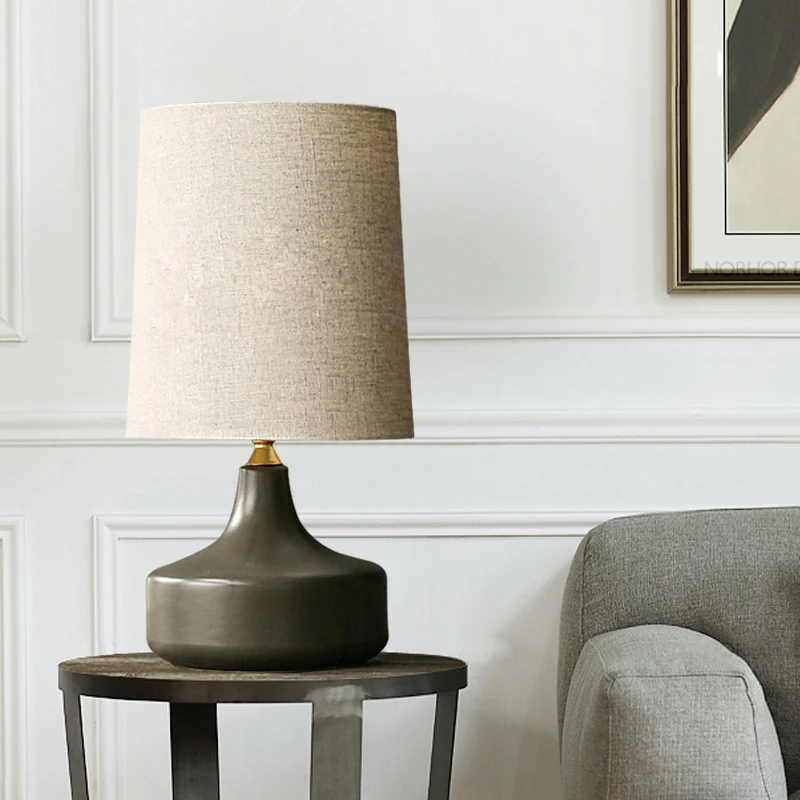 Bedside lamp bedroom simple modern desk lamp Nordic ins American ceramic gray personality warm retro desk lamp
Bedside lamp bedroom simple modern desk lamp Nordic ins American ceramic gray personality warm retro desk lamp