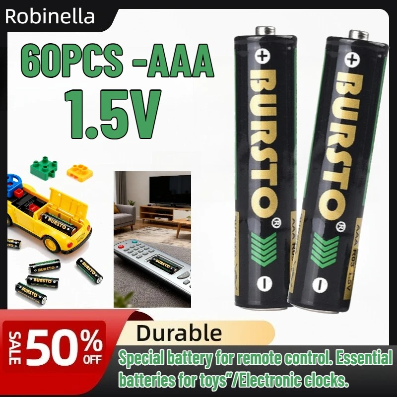 60 PCS AAA 1.5V Alkaline Batteries Bulk Pack for Wireless Mouse, Keyboard, Camera Flash, Toys, Remote Control
60 PCS AAA 1.5V Alkaline Batteries Bulk Pack for Wireless Mouse, Keyboard, Camera Flash, Toys, Remote Control