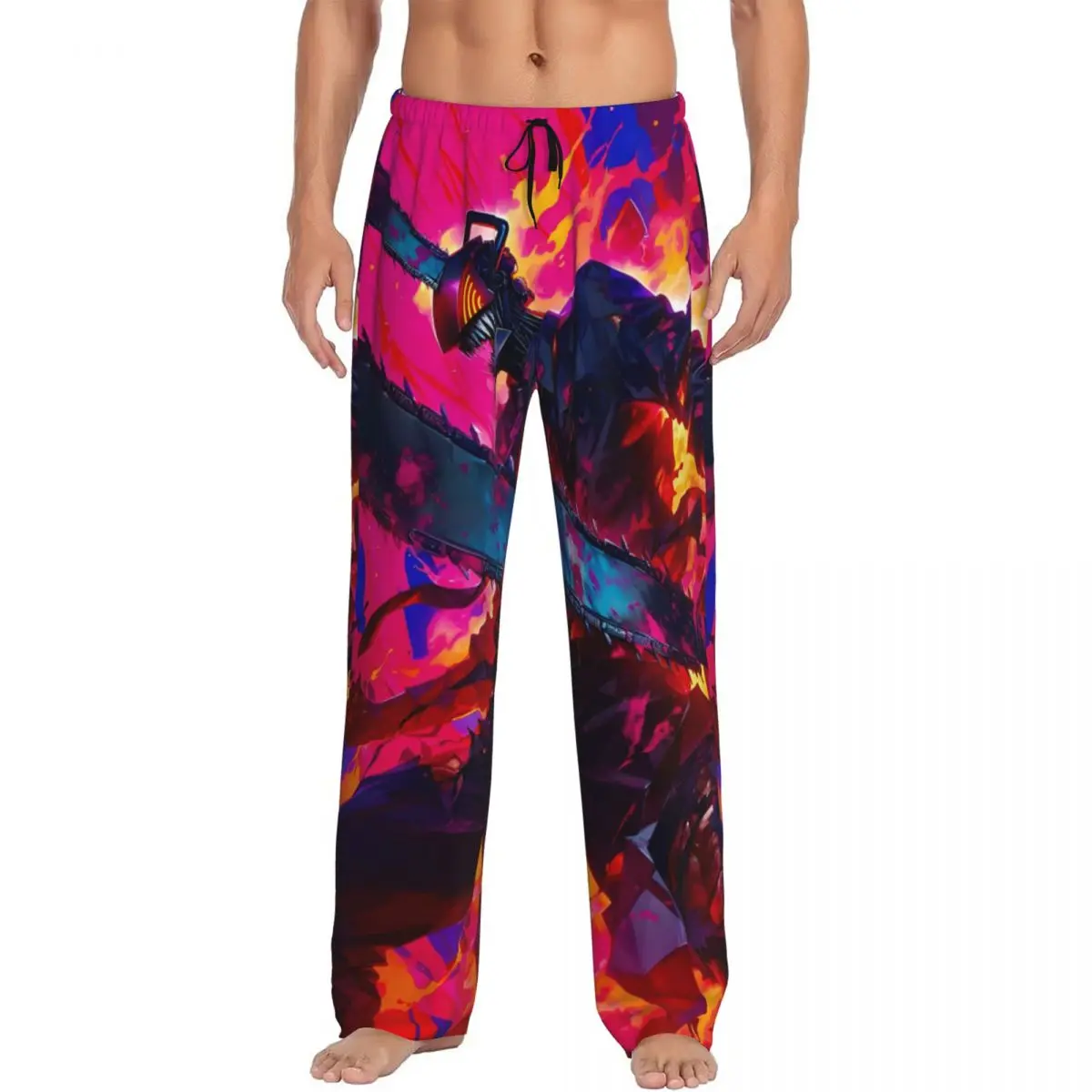 Custom Chainsaw Man Anime Pajama Pants Sleepwear Men's Elastic Waistband Cartoon Sleep Lounge Bottoms with Pockets
Custom Chainsaw Man Anime Pajama Pants Sleepwear Men's Elastic Waistband Cartoon Sleep Lounge Bottoms with Pockets