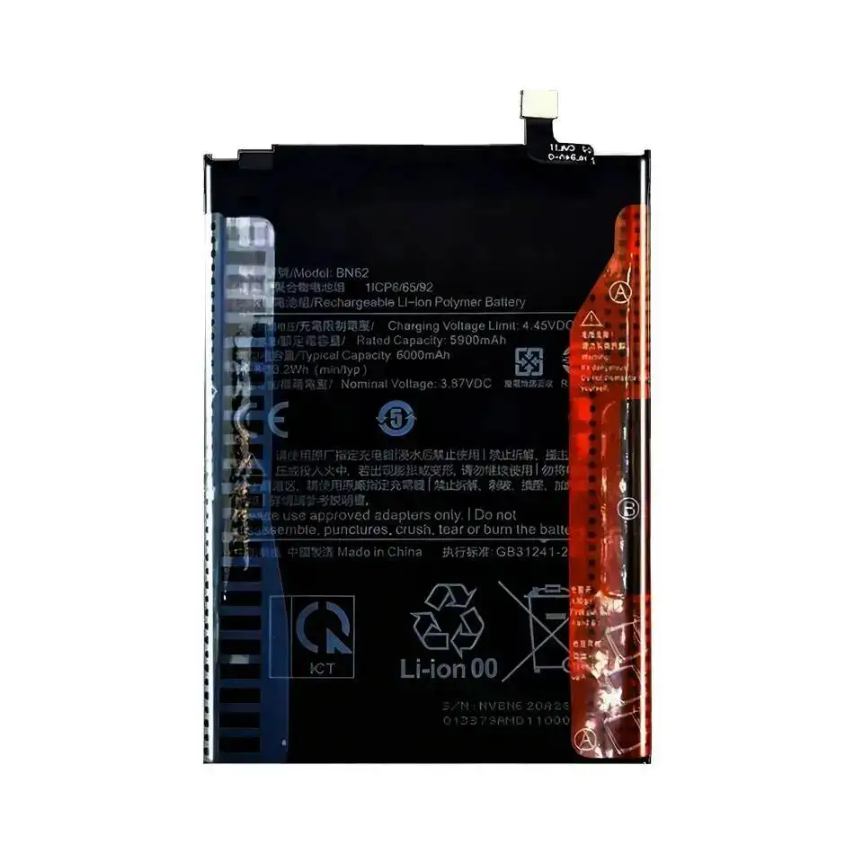 6000 мАч для Xiaomi Redmi Note 9 4G BN62 Note 9 версия безопасный надежный источник питания аккумулятор мобильного телефона
6000 мАч для Xiaomi Redmi Note 9 4G BN62 Note 9 версия безопасный надежный источник питания аккумулятор мобильного телефона