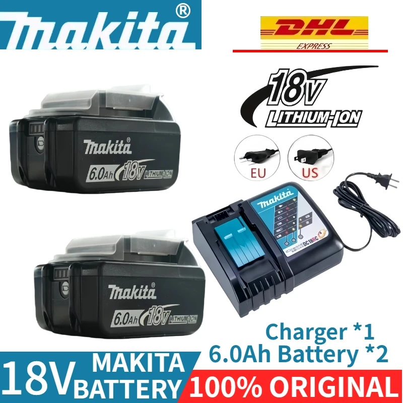 18VMakita 6.0Ah battery ⚠ replaceable BL1830B BL1850B BL1860B LXT400 for Makita 18V tool drill DDF487 DTW700 DTW285
18VMakita 6.0Ah battery ⚠ replaceable BL1830B BL1850B BL1860B LXT400 for Makita 18V tool drill DDF487 DTW700 DTW285