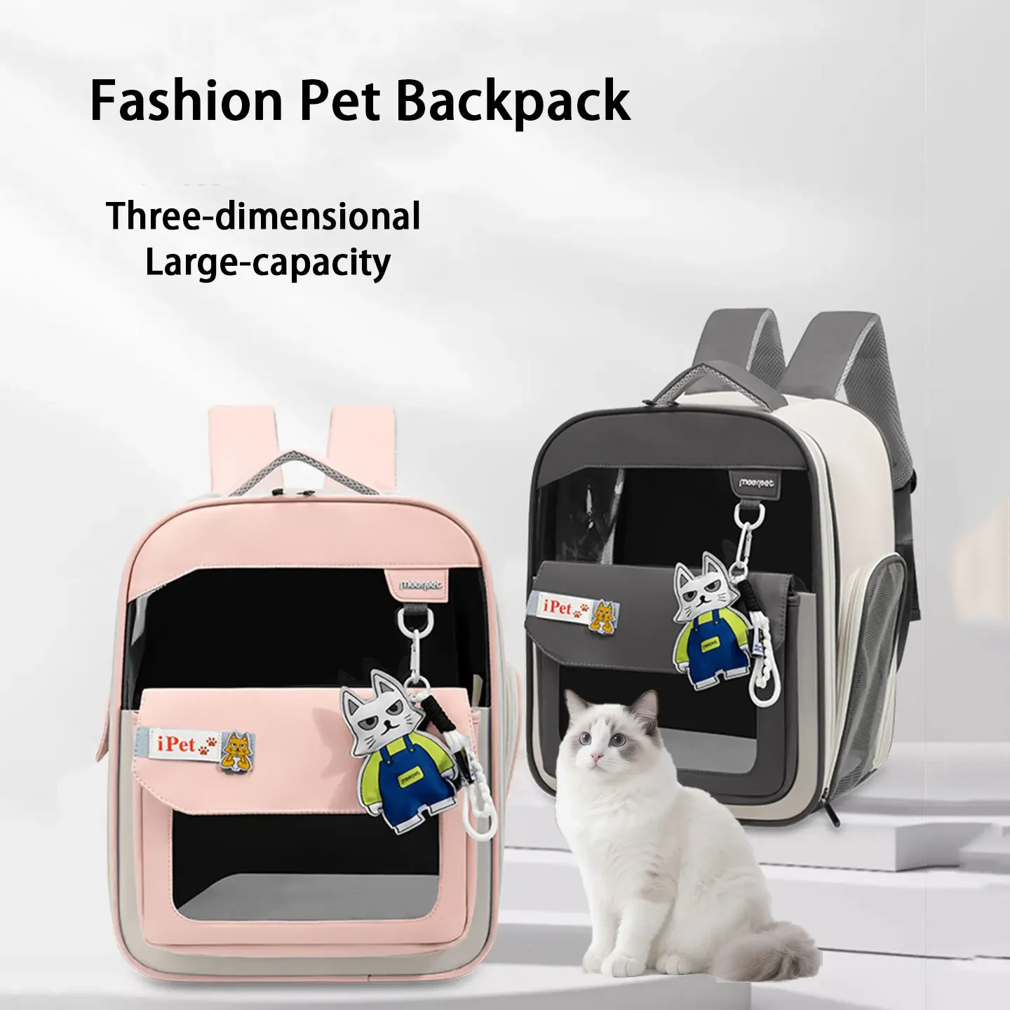 Large-Capacity Multi-Function Pet Carrier Backpack, Large Travel Bag, ventilated, Portable, Hands-Free
Large-Capacity Multi-Function Pet Carrier Backpack, Large Travel Bag, ventilated, Portable, Hands-Free