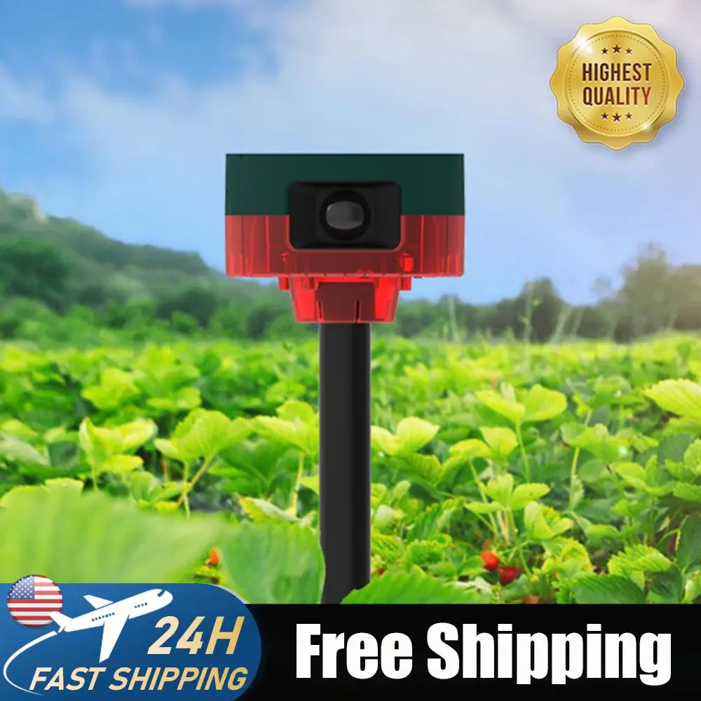 Solar Pigeon Bird 360-degree Induction Alarm 1200mAh Bird Repeller 13 Sounds Recordable IP55 for Wild Boar Rabbit Deer
Solar Pigeon Bird 360-degree Induction Alarm 1200mAh Bird Repeller 13 Sounds Recordable IP55 for Wild Boar Rabbit Deer