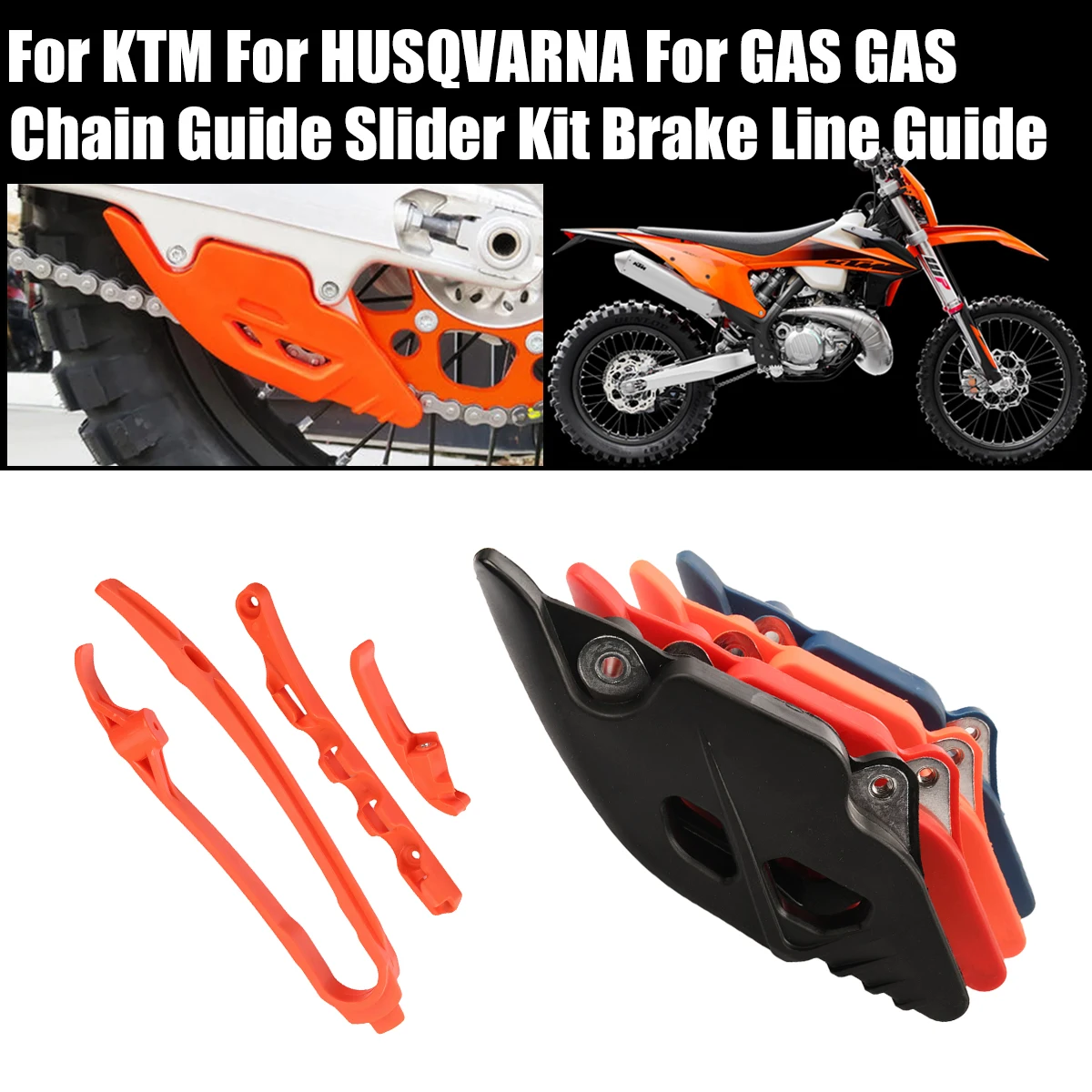 Motorcycle Chain Guide Slider Kit Brake Line Guide For KTM Husqvarna SX SXF XC XC-F TC FC TX FX 23-25 EXC EXC-F XC-W TE FE 24-25
Motorcycle Chain Guide Slider Kit Brake Line Guide For KTM Husqvarna SX SXF XC XC-F TC FC TX FX 23-25 EXC EXC-F XC-W TE FE 24-25