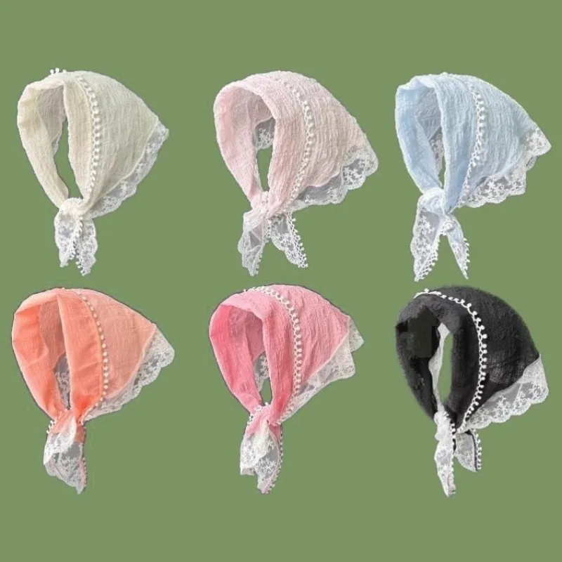 Lace Triangle Headscarf Bandana Cute Hair Band for Women Girls Travel Photography Daily Wear Versatile Headwear Hair Accessories
Lace Triangle Headscarf Bandana Cute Hair Band for Women Girls Travel Photography Daily Wear Versatile Headwear Hair Accessories