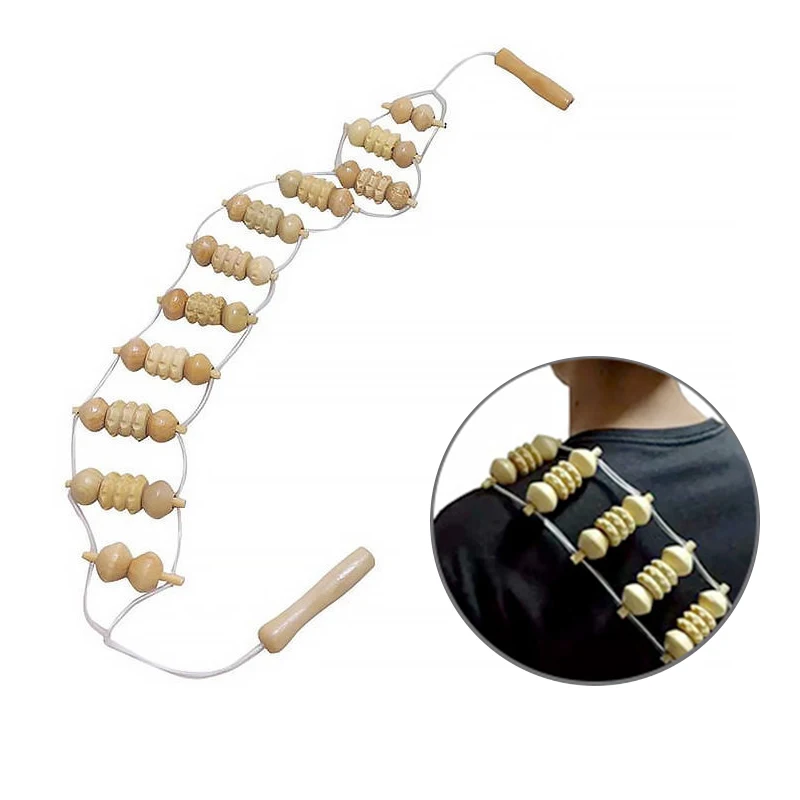Wooden Back Massage Roller Rope Wood Therapy Massage Tools Lymphatic Drainage Self Massage for Neck Leg Back Pain Relief
Wooden Back Massage Roller Rope Wood Therapy Massage Tools Lymphatic Drainage Self Massage for Neck Leg Back Pain Relief