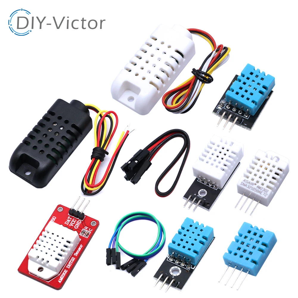 DHT22 AM2302 DHT11/DHT12 AM2320 Digital Temperature Humidity Sensor Module Board For Arduino Ultra-low Power High Precision 4pin
DHT22 AM2302 DHT11/DHT12 AM2320 Digital Temperature Humidity Sensor Module Board For Arduino Ultra-low Power High Precision 4pin