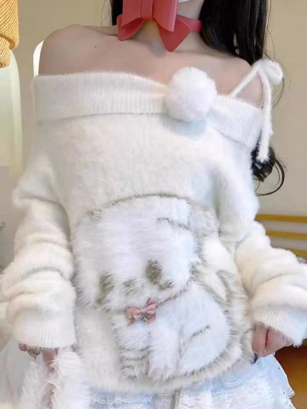 Spring Autumn Knitted Sweater Women Dir Little Dog One oulder Pure Desire Girl Spring Autumn Furry Knitted Top Sweet Sl...
Spring Autumn Knitted Sweater Women Dir Little Dog One oulder Pure Desire Girl Spring Autumn Furry Knitted Top Sweet Sl...