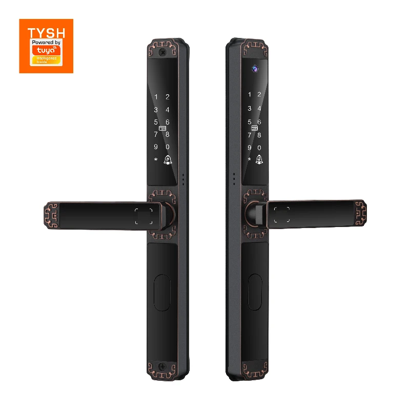 Tuya Ttlock Smart Locks Digital Electronic Fingerprint Aluminum Steel Double Side Sliding Glass Door Lock
Tuya Ttlock Smart Locks Digital Electronic Fingerprint Aluminum Steel Double Side Sliding Glass Door Lock