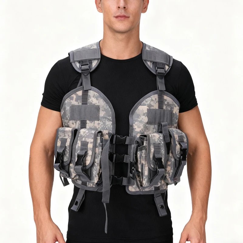 Outdoor Camouflage Tactical Vests Training Combat Body Armor Men Paintball Shooting Hunting Warame Airsoft Vest With Water Bag
Outdoor Camouflage Tactical Vests Training Combat Body Armor Men Paintball Shooting Hunting Warame Airsoft Vest With Water Bag